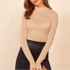 NWT Reformation Junie long sleeve top